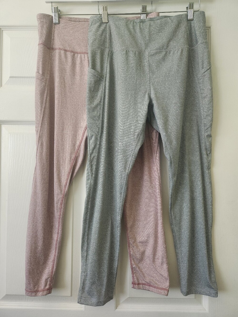 Danskin Women's Leggings - Pink and Grey Bundle- Large